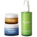 SKIN AT WORK Complete 24-Hour Transformation Trio Deep C Diver Vitamin C Treatment Cleanser Protagonist Tightening Glow Serum & Time Keeper Peptide Night Cream