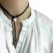 Vsilay Y2K Pearl Heart Necklace - Adjustable Black Rope Chain for Women & Teen Girls | Trendy Gold Accessory - Buy Online on GoSupps.com