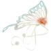 birthday wedding photoshoot fairy hair clip girl hair barrettes wing costume moving hair clips kid hair accessories butterflies wing hair barrette fabric 3d tassel crocodile skin