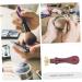 AUTSUPPL 1pc Dispensing Plate Tool Espresso Hand Tamper Eyeshadow Tamper Tool Copper Copper Head Brown - Buy Online on GoSupps.com