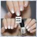 Pearl White Nail Polish Glitter Nail Polish Shimmer Mermaid Nail Polish 8ml Nail Varnish Quick Dry Pearlescent Shell Nail Polish Long-Lasting Breathable Nail Varnish - No UV Needed - Buy Online on GoSupps.com