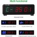 Pellor Fitness Timer - 6-Digit LED Gym Timer with Remote Control 12/24 Hour Format Stopwatch & Interval Training Clock for CrossFit - International Shipping Available - Buy Online on GoSupps.com
