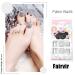 Fairvir 24pcs Silver Mirror Acrylic False Toenails - Full Cover Sequins for Women & Girls | International Shipping - Buy Online on GoSupps.com