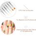 6PCS Nail Art Brushes Set with Dotting Tool for Gel Nail | Nail Painting Pen Kit for Home and Salon Design - Buy Online on GoSupps.com
