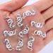 3D Alloy Dragon Nail Charms - Set of 10 Retro Silver Chinese Zodiac Dragon Charms for Nail Art Decorations - Buy Online on GoSupps.com