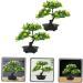 Ciieeo 2pcs Artificial Fruit Tree Faux Potted Plants Flower Vases Decorative Lemon Tree Artificial Fruit Potted Faux Fruit Tree Bonsai Fake Lemon Bonsai Linden Tree Pvc Desktop Office As Shown 1 30X27X16CM - Buy Online on GoSupps.com
