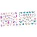 Nail Stickers Flowers 10pcs Nail Art Stickers Easter Nail Decals Easter Egg Manicure Paste Applique Bunny 3d - Buy Online on GoSupps.com