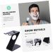 Minkissy Acrylic Stand Brush Bracket - Men's Care Set Z-Shaped Holder for Shaving Brushes & Manual Razors | Universal Brush Holder - Buy Online on GoSupps.com