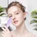 Shop Purple Silicone Face Roller | Portable & Washable Gua Sha Massage Tool for Women | Essential Skin Care Gift - Buy Online on GoSupps.com