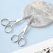 YUXIANLB Nose Hair Scissor 2 Pcs Stainless Steel Small Straight Tip Eyebrow Scissors Multi-Purpose Facial Beauty Grooming Scissors for Hair Eyelashes Nose Eyebrow Trimming Mustache Silver - Buy Online on GoSupps.com
