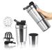 Junundjing Protein Shaker Shaker Protinshake 700+200ml stainless steel protein mug with powder compartment and ball body nutrition water bottle protein shaker protein shake stainless steel with scale