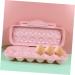 Healeved 2pcs Refrigerator Food Tray Fridge Drawer Tray Container Kitchen Egg Tray Storage Box Egg Plate Grid Pink 30X11CM - Buy Online on GoSupps.com