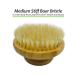 HONOMA Natural Bristle Body Dry Brush - Exfoliating Scrubber for Lymphatic Drainage and Blood Circulation - Medium STIFF Boar Bristles - Buy Online on GoSupps.com