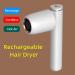 Cordless Hair Dryer with Concentrator Portable Travel Blow Dryer Cold/Hot Wind Rechargeable Battery Powered - Buy Online on GoSupps.com
