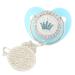 Luxury Cartoon Crown Heart Shape Baby Pacifier | Rhinestone Bling Soother for Infants | Perfect Baby Shower Gift - Buy Online on GoSupps.com