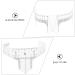 WOFASHPURET 10pcs Eyebrow Design Ruler Beauty Tools Brow Ruler Sticker Eyebrow Shape Face Ruler Measurer Shaping - Buy Online on GoSupps.com