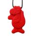 Buy Cute Dinosaur Sensory Chewing Chains | Portable Silicone Bite Chain for Kids | Red Oral Engine Chewing Toy - Buy Online on GoSupps.com