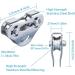 CTSC Climbing Pulleys + Oval Carabiner Zipline Kit | Speed 35/s, 800lbs Capacity - for Backyard & Commercial Use - Buy Online on GoSupps.com