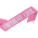 Birthday Princess Set: Crown, Sash, Tiara & Headband in Pink - Rhinestone Happy Birthday Accessories for Women - Buy Online on GoSupps.com