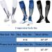ZFiSt 3 Pair Medical Sport Compression Socks Men 20-30 mmHg - Black Blue White - For Running, Nursing, Edema, Diabetes, Varicose Veins - Buy Online on GoSupps.com