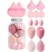 Make Up Sponge Set Triangle Makeup Powder Puff Face Sponge Powder Puff Washable Reusable Sponge Foundation Blending Beauty Sponge Makeup Powder Puff Wet Dry Make Up Tool pink - Buy Online on GoSupps.com