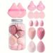 Makeup Blender Sponge Set Soft Beauty Sponge Blender Makeup Sponge And Powder Puff Set Foundation Blending Beauty-Blender F-lawless For Liquid Creams And Powders (7 Sponges+ 7 Beauty Eggs) Pink