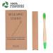 ANXUN Kids Bamboo Toothbrushes 5 Pack - Eco-Friendly Biodegradable Children's Toothbrushes with Soft Bristles - Wooden Handle Toothbrushes in Assorted Colors - Buy Online on GoSupps.com