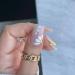 Yellow Daisy French Tip Press on Nails - 24Pcs Short Square False Nails for Women - Buy Online on GoSupps.com