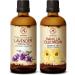 Essential oils set 2x100ml - essential lavender oil and vanilla oleoresin oil - aromatherapy gift set for diffuse - oils for diffuser and soap production - oils for candles and romance