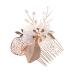 FRCOLOR Headpiece Wedding Hair Comb Bridal Comb Rhinestone Comb Pearl Hair Comb for Bride Hair Comb for Bride Headpiece Rhinestones Accessories