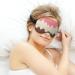 Soft Blackout Eye Mask for Sleeping - Adjustable Straps & Light Chocolate Cream Design for Women | Travel-Friendly No Pressure Eye Mask - Buy Online on GoSupps.com