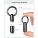 Tiny Keychain Pill Holder | TISUR Titanium Waterproof Pill Case for Travel | Mini Pill Organizer for Purse & Pocket - Buy Online on GoSupps.com