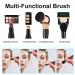 Shop Aoowu 4-in-1 Double-Sided Makeup Brush Set - Portable Removable Cosmetic Brushes for Concealer Eyeshadow Rouge & Foundation (Black) | International Shipping Available - Buy Online on GoSupps.com