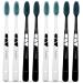 Zumaha compact toothbrush with a corrugated brush head design manual toothbrush for deep cleaning stain and plaque removal men's toothbrushes 8 ergonomic