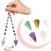 Rose Quartz Healing Crystal Pendulum for Dowsing and Meditation - Small Pyramid Gemstone Chakra Pendant for Reiki Healing and Balance - Buy Online on GoSupps.com