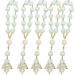 Awtilife 30 Pc Ivory Color Baptism Favors with Angels Mini Rosaries - Perfect for Christening & Baby Shower Gifts - Includes 30 Organza Gift Bags - Buy Online on GoSupps.com