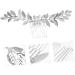 Angoily Bridal Comb for Wedding Silver Leaf Hair Comb Wedding Hair Clip Goddess Headpiece Wedding Hair Comb Silver Retro Hair Combs Bridal Hair Clip Bride Manual Hair Accessories - Buy Online on GoSupps.com