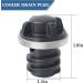 Leak-Proof Cooler Drain Plugs for Yeti, RTIC Coolers - Pack of 2 Black Accessories - Buy Online on GoSupps.com