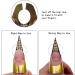 100PCS Gold Horseshoe Acrylic Nail Extension Tips for UV Gel Nails - Guide Stickers Included - Buy Online on GoSupps.com