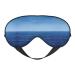SSIMOO Blue Ocean Sea Print Ultra-Soft Light-Blocking Eye Mask for Optimal Comfort and Restful Sleep Black