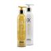 Buy GK Hair Gold Shampoo & Conditioner Duo - Moisturizing Hair Care with Free Argan Oil Serum | Argan Oil Shea Butter Natural Oils for Shine & Protection - International Shipping Available - Buy Online on GoSupps.com