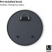 Umbra Hub Round Wall Mirror 24-Inch Black Rubber Frame | Modern Decor for Entryways, Washrooms, Living Rooms | Stylish Home Accent - Buy Online on GoSupps.com