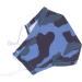 Unisex Anti-Pollution Cloth Face Mask - Washable & Reusable Adult Size - Blue Camo Design - Buy Online on GoSupps.com