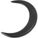 Moon Hairpin Exquisite Small Size Decorative Moon Hair Fork for Daily Travel (Black) - Buy Online on GoSupps.com
