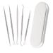 5PCS Blackhead Remover Tool Kit  Professional Pimple Popper Tool Kit  Stainless Steel Comedone Zit Acne Extractor Tool for Nose Facial  Whitehead Blemish Extraction Tool Kit