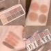 Go Ho 10 Color Matte Eyeshadow Palette - Highly Pigmented Waterproof Shadows in Light Pink & Brown - Spring Warm Collection - Buy Online on GoSupps.com