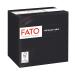 FATO-disposable napkins made of paper ideal for aperitifs and cocktails pack with 100 napkins size 24x24 4-folded 2-layer color black 100% pure cellulose paper FSC certified