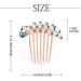Bohend Rhinestone Hair Comb Pearl Crystal Hairpieces Wedding Hair Accessories Jewelry for Women and Girls (Blue) - Buy Online on GoSupps.com
