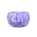 Orthodontic Retainer Case With Hinged Lid Snaps Portable Denture Cases Mouthguard Case for Retainer and Dentures (Purple Marble)