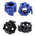 Elegance-go dumbbell closures 4 pieces of quick lock for dumbbells 25mm barbell clamp barbell closure barbell collars quick lock for all workouts (blue & black)